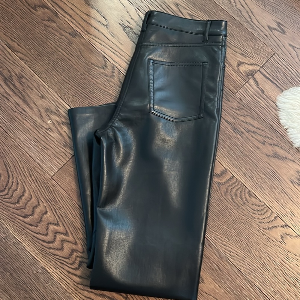 Wilfred aritzia black pleather pants. - Picture 2 of 4